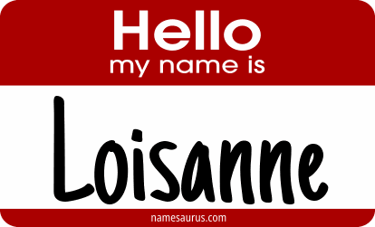 Hello my name is Loisanne png download