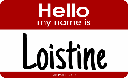 Hello my name is Loistine png download
