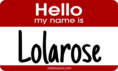 Hello my name is Lolarose png download