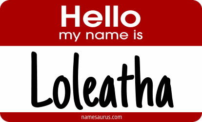 Hello my name is Loleatha png download