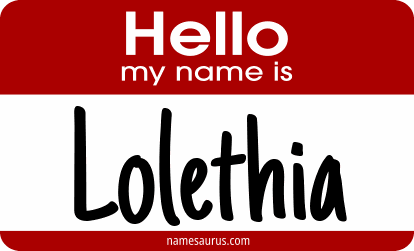 Hello my name is Lolethia png download
