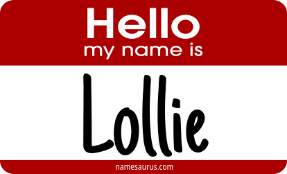 Hello my name is Lollie png download