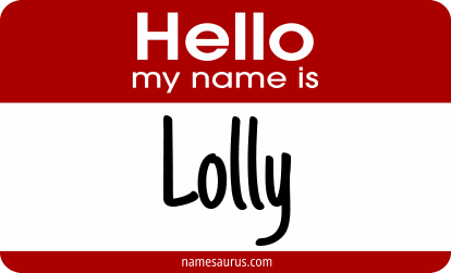 Hello my name is Lolly png download
