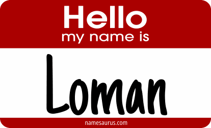 Hello my name is Loman png download