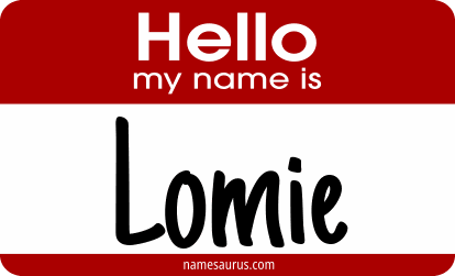 Hello my name is Lomie png download