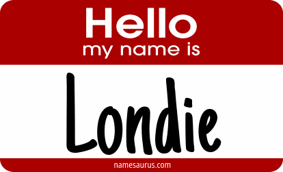 Hello my name is Londie png download