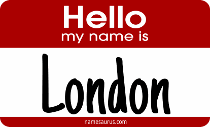 Hello my name is London png download