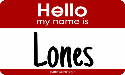 Hello my name is Lones png download