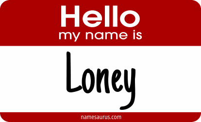 Hello my name is Loney png download