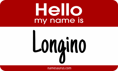 Hello my name is Longino png download
