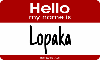 Hello my name is Lopaka png download