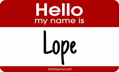 Hello my name is Lope png download