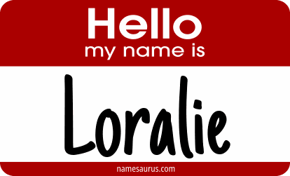 Hello my name is Loralie png download