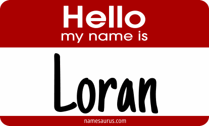 Hello my name is Loran png download