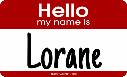 Hello my name is Lorane png download