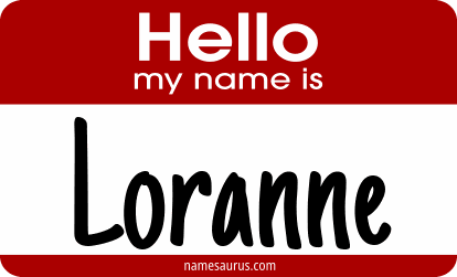 Hello my name is Loranne png download