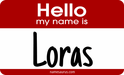 Hello my name is Loras png download
