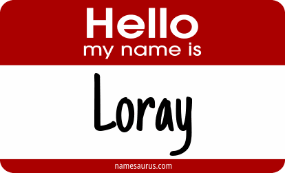 Hello my name is Loray png download