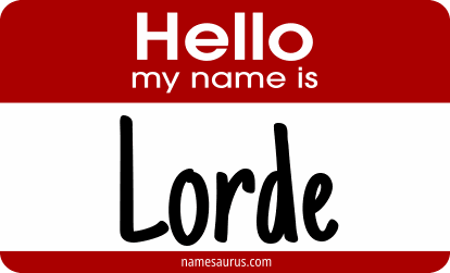 Hello my name is Lorde png download