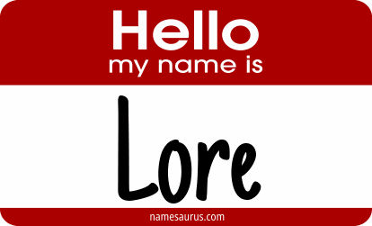 Hello my name is Lore png download
