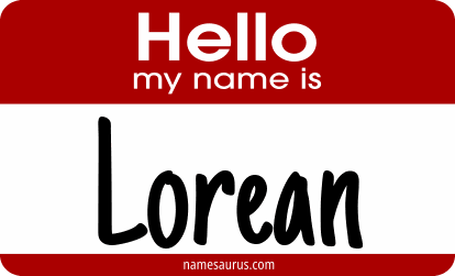 Hello my name is Lorean png download