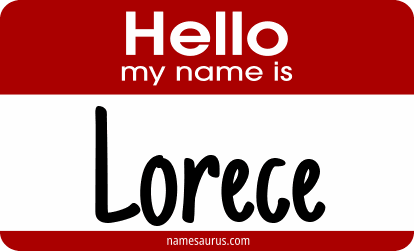 Hello my name is Lorece png download