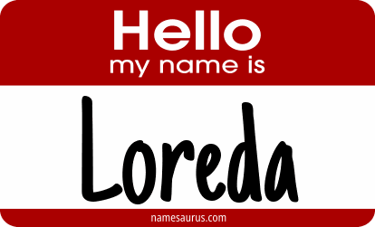 Hello my name is Loreda png download