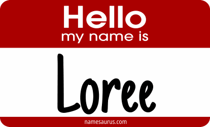 Hello my name is Loree png download
