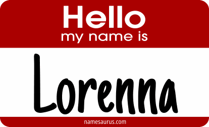 Hello my name is Lorenna png download