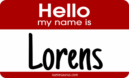 Hello my name is Lorens png download