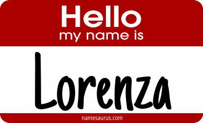 Hello my name is Lorenza png download