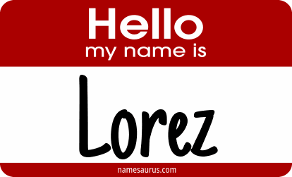 Hello my name is Lorez png download