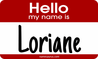 Hello my name is Loriane png download