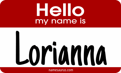 Hello my name is Lorianna png download