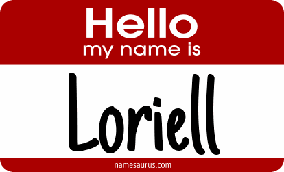 Hello my name is Loriell png download