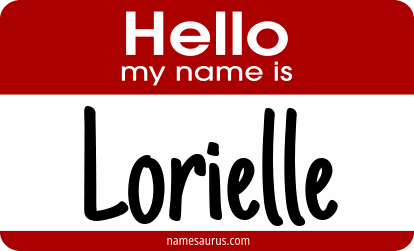 Hello my name is Lorielle png download