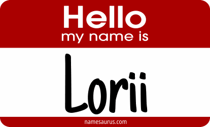 Hello my name is Lorii png download