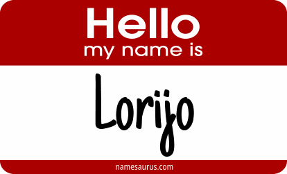 Hello my name is Lorijo png download