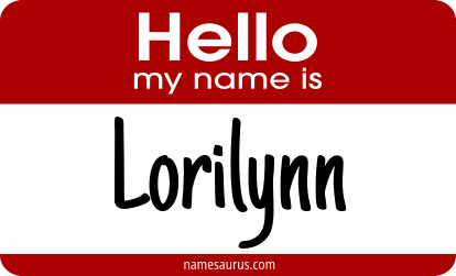 Hello my name is Lorilynn png download