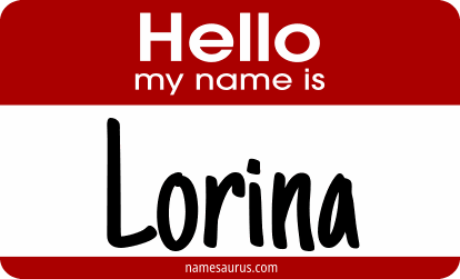 Hello my name is Lorina png download
