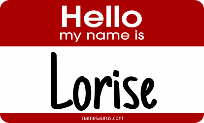 Hello my name is Lorise png download