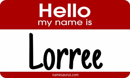 Hello my name is Lorree png download