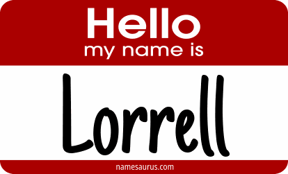 Hello my name is Lorrell png download