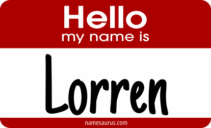 Hello my name is Lorren png download