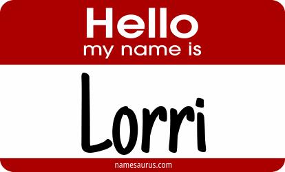 Hello my name is Lorri png download