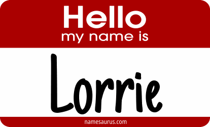 Hello my name is Lorrie png download