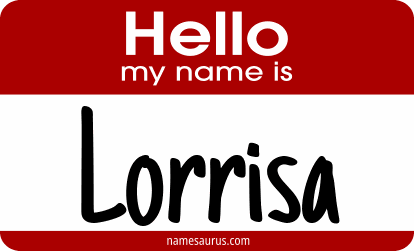 Hello my name is Lorrisa png download