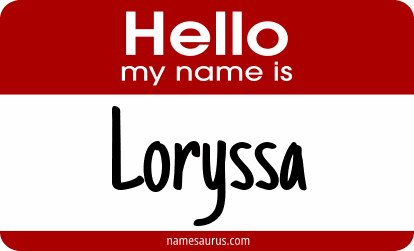 Hello my name is Loryssa png download