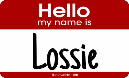 Hello my name is Lossie png download