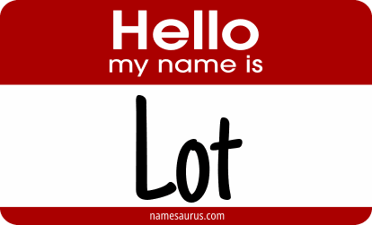 Hello my name is Lot png download
